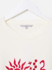 Oliver Bonas Ola Del Mar Graphic Print T-Shirt - Imagen 3 de 5