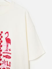 Oliver Bonas Ola Del Mar Graphic Print T-Shirt - Imagen 4 de 5