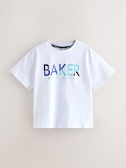 Blanco/negro/azul - Pack de 3 camisetas con estampado gráfico de Baker by Ted Baker - Imagen 3 de 7
