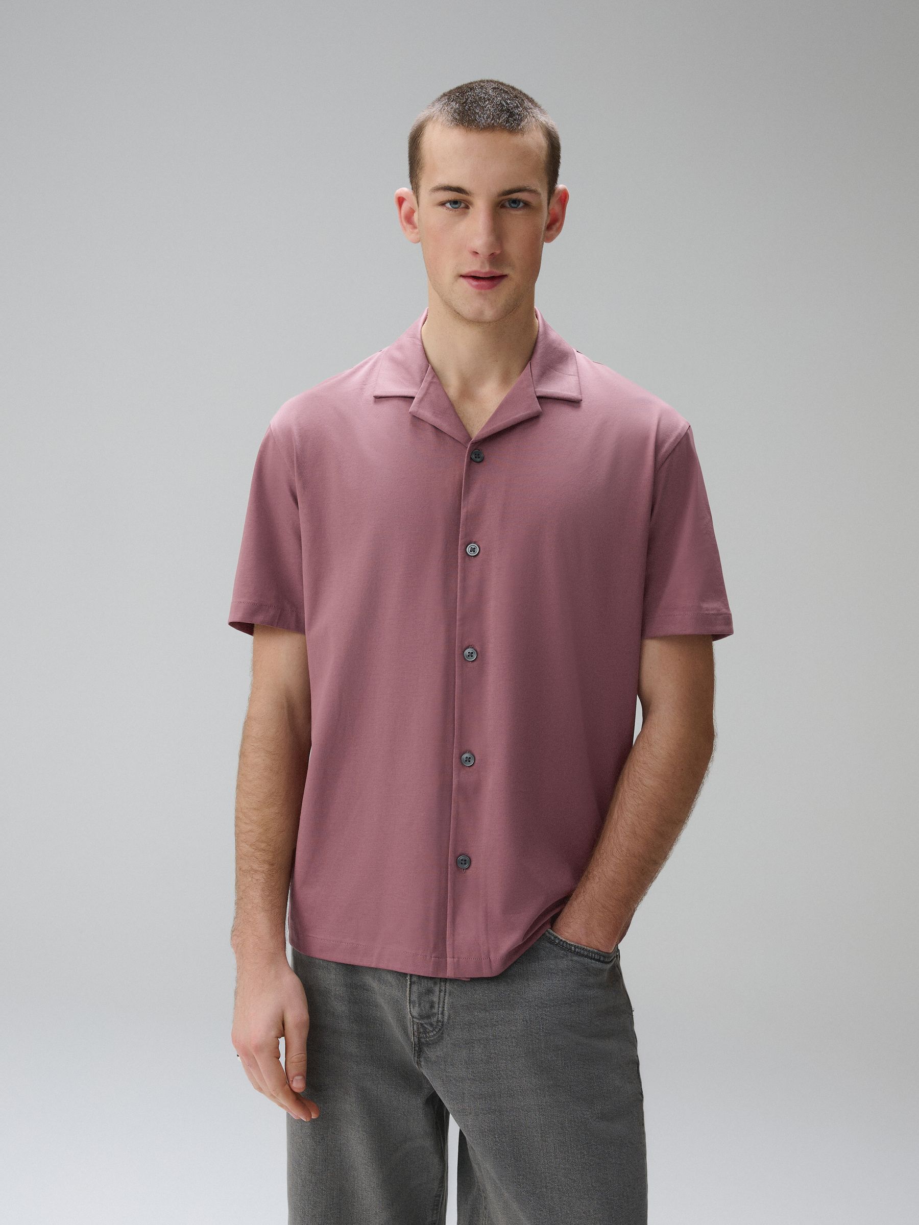 トップス rose Buy Rose Pink 100% SUPIMA® Cotton Jersey Shirt from Next South Africa