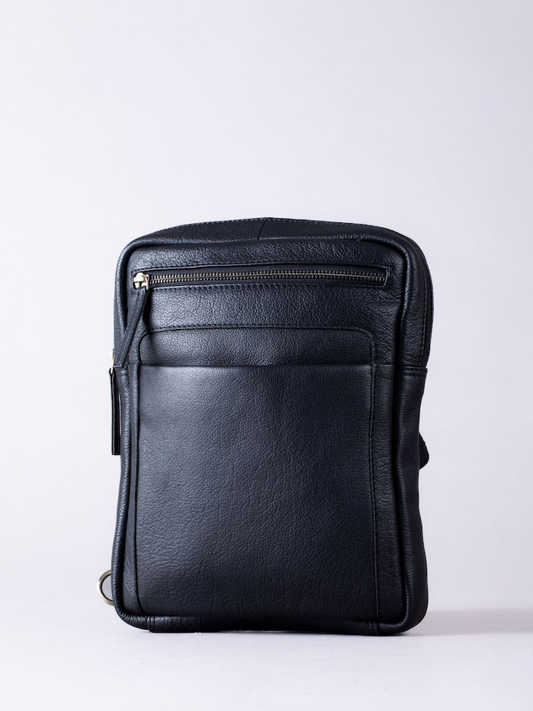 Negro - Lakeland Leather Explorer Messenger Bag - Imagen 1 de 8 Negro - Lakeland Leather Explorer Messenger Bag - Imagen 1 de 8