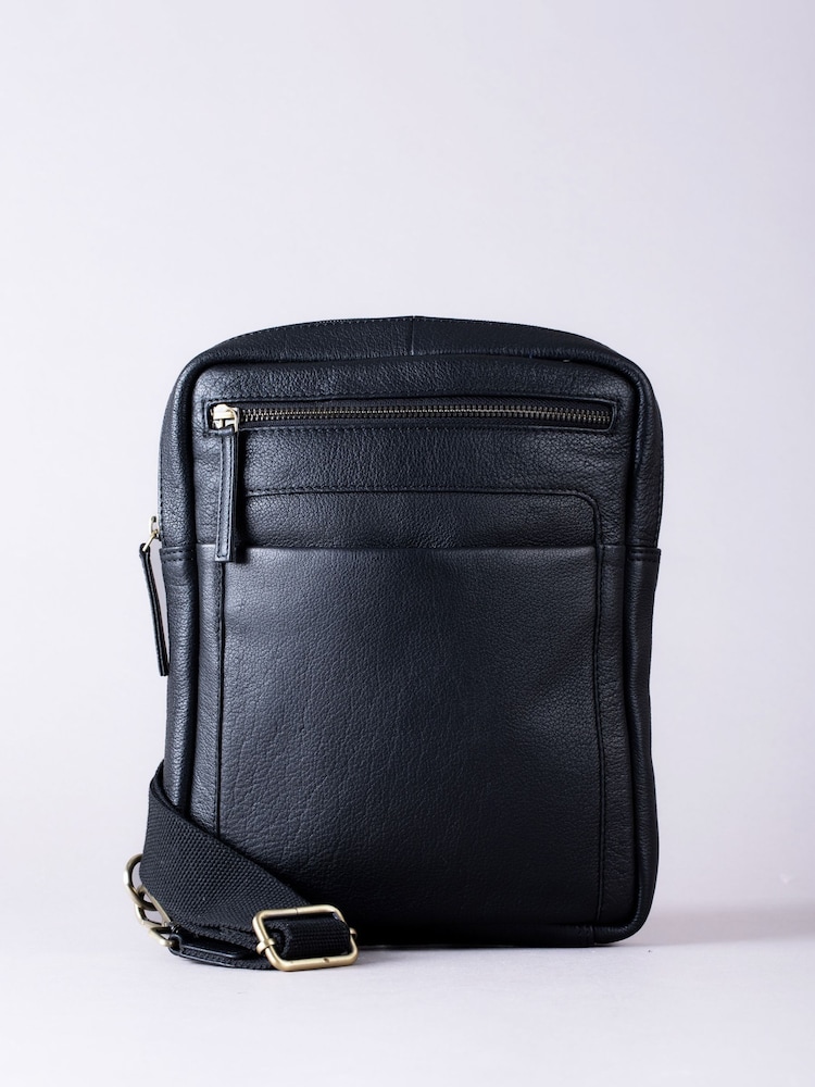 Negro - Lakeland Leather Explorer Messenger Bag - Imagen 2 de 8 Negro - Lakeland Leather Explorer Messenger Bag - Imagen 2 de 8