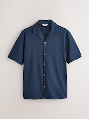 海军 - 100% SUPIMA® 棉质平纹针织衬衫 - 7的图像5｝