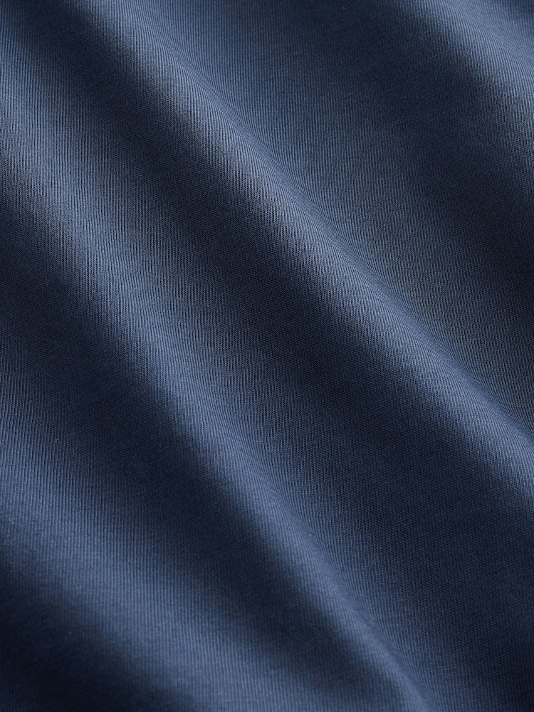 海军 - 100% SUPIMA® 棉质平纹针织衬衫 - 7的图像7｝