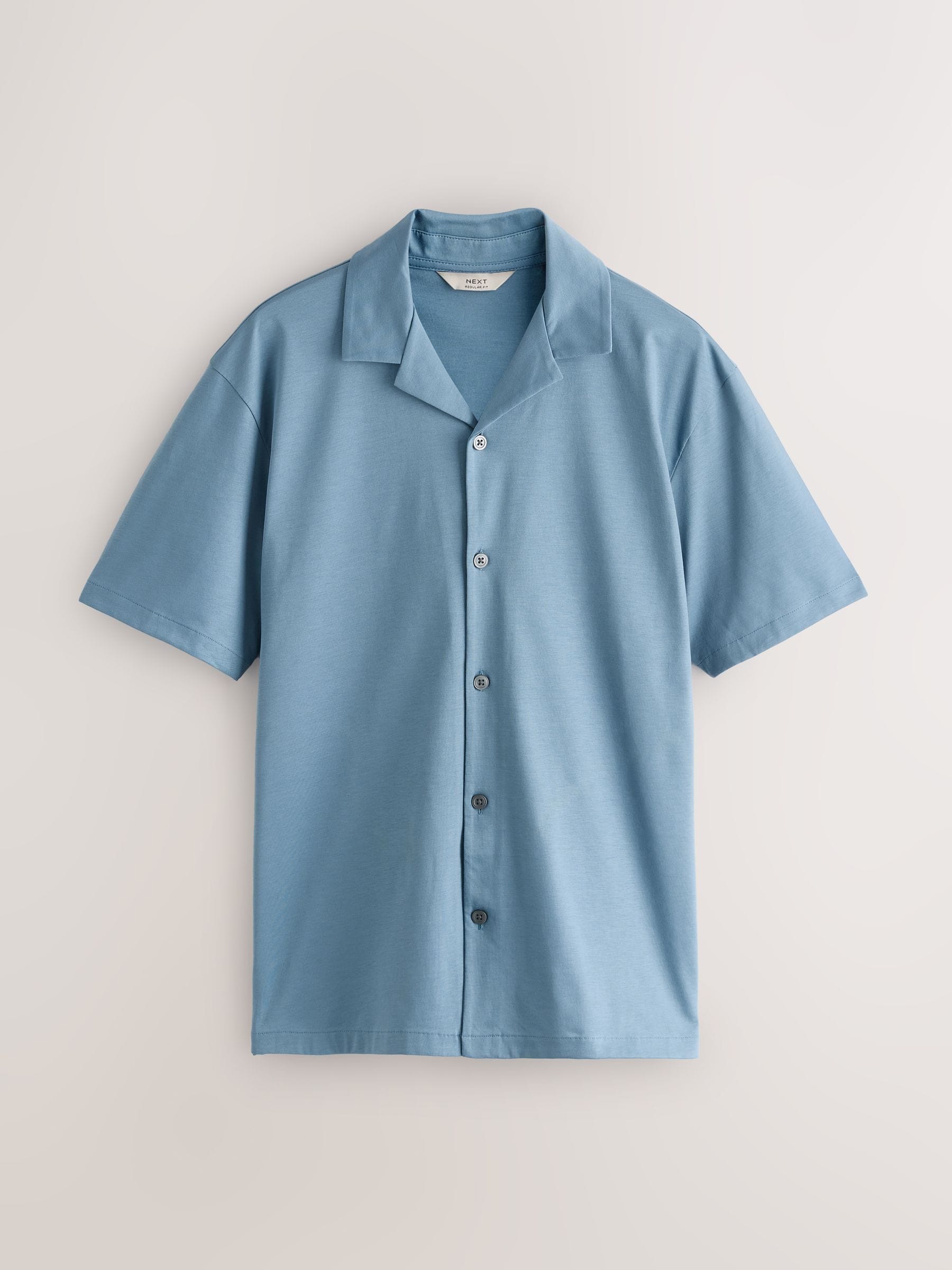 Buy Steel Blue 100% SUPIMA® Cotton Jersey Shirt from the Next UK