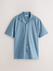 Steel Blue 100% SUPIMA® Cotton Jersey Shirt - Image 6 of 8