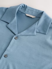 Steel Blue 100% SUPIMA® Cotton Jersey Shirt - Image 7 of 8