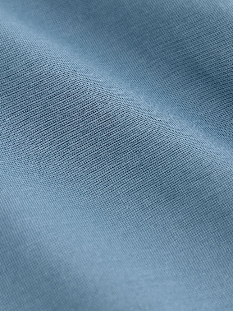 Steel Blue 100% SUPIMA® Cotton Jersey Shirt - Image 8 of 8