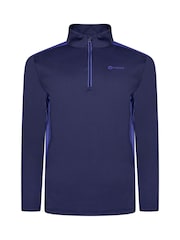 Fazer Mens Blue Hartford Half Zip Golf Mid Layer Sweat Top - Image 1 of 4