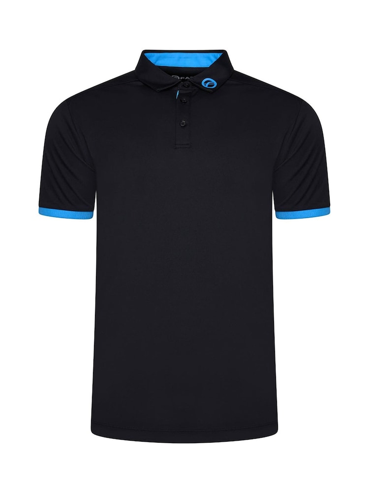 Fazer Mens Leigh Contrast Golf Black Polo Shirt - Image 1 of 4