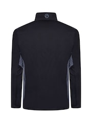 Fazer Mens Hartford Half Zip Golf Mid Layer Black Sweat Top - Image 2 of 4