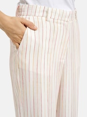 Smith & Soul Natural Striped Straight Leg Trousers - Image 4 of 5