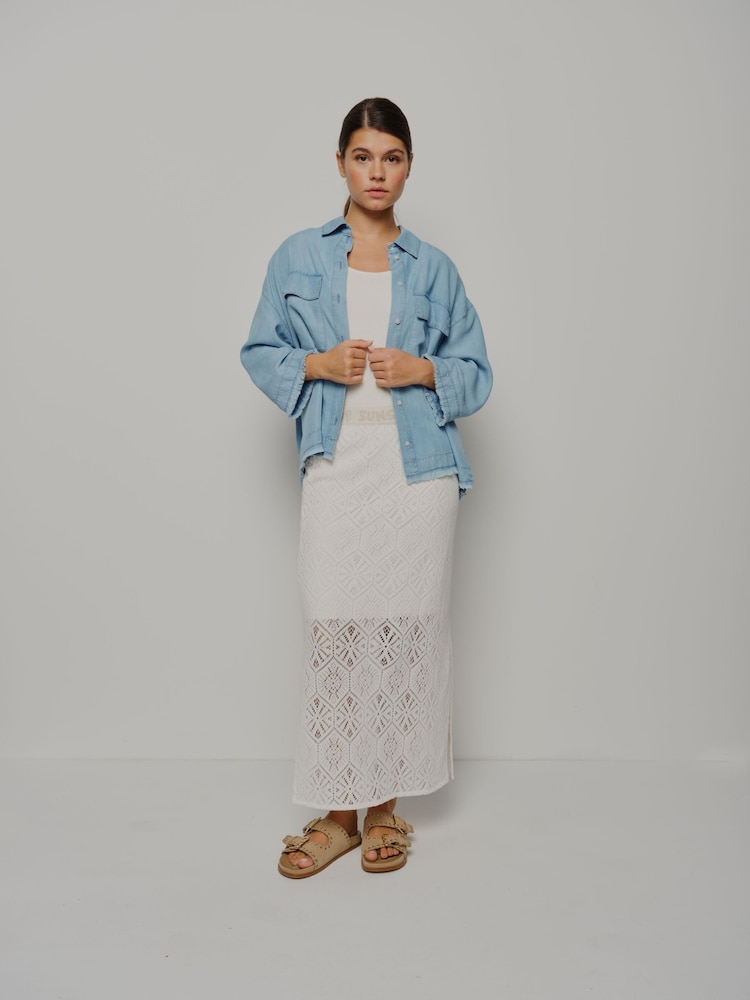 Smith & Soul Cropped Denim Shirt - Imagen 1 de 6