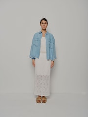 Smith & Soul Cropped Denim Shirt - Imagen 2 de 6