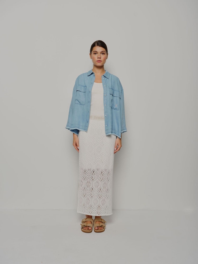 Smith & Soul Cropped Denim Shirt - Imagen 2 de 6