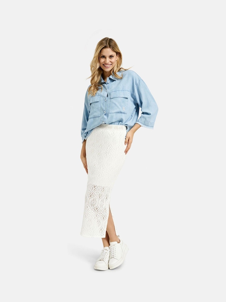 Smith & Soul Cropped Denim Shirt - Image 3 of 6