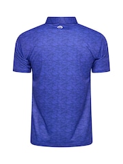 Fazer Mens Blue Chester Scribble Golf Polo Shirt - Image 2 of 4