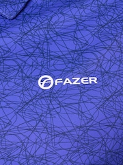 Fazer Mens Blue Chester Scribble Golf Polo Shirt - Image 3 of 4