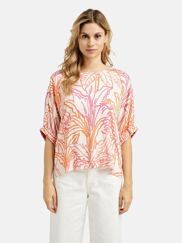 Smith & Soul Printed Round Neck Blouse - Imagen 1 de 4