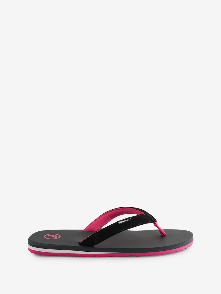 Foamlife Grey TRAA SCC W Flip Flop Slippers - Image 1 of 1