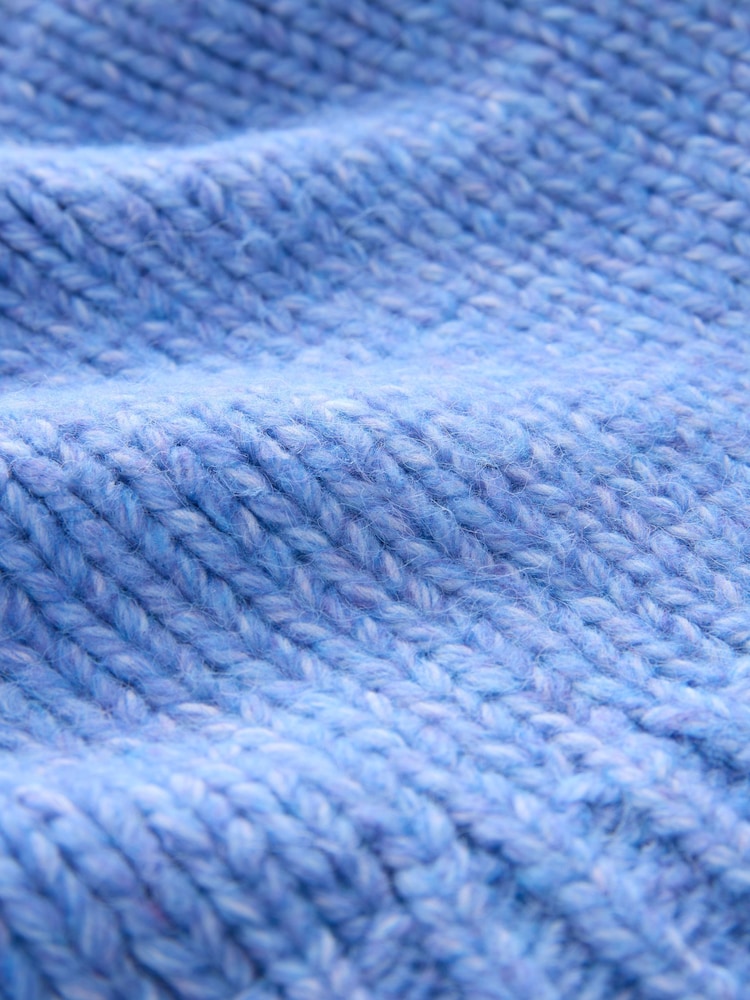 Bright Blue Tulip Soft Touch Chunky Knit 3D Cardigan - Image 3 of 3 Bright Blue Tulip Soft Touch Chunky Knit 3D Cardigan - Image 3 of 3