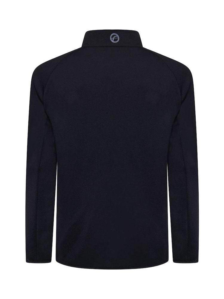 Fazer Mens Ellesmere Quilted Full Zip Black Golf Jacket - Image 2 of 3