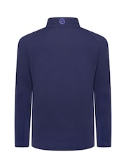 Fazer Mens Blue Ellesmere Quilted Full Zip Golf Jacket - Image 2 of 4