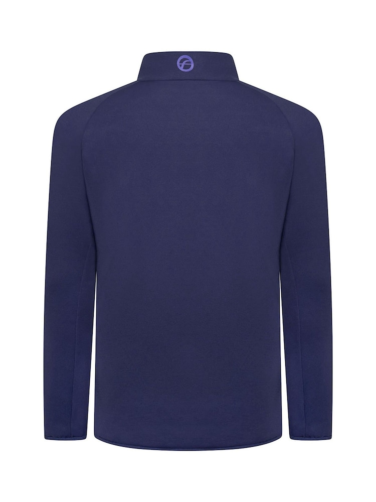 Fazer Mens Blue Ellesmere Quilted Full Zip Golf Jacket - Image 2 of 4