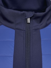 Fazer Mens Blue Ellesmere Quilted Full Zip Golf Jacket - Image 3 of 4