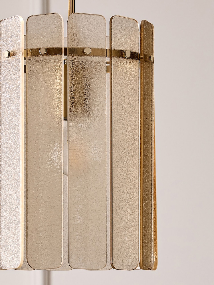 Lipsy Champagne Gold Spare Glass Sheets Pendant Light - Image 1 of 1