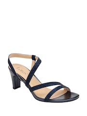 Lotus Blue Diamante Occasion Sandals - Image 1 of 4