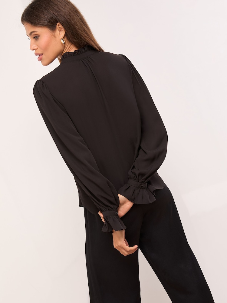 Lipsy Ruffle Detail Chiffon Shirt - Bild 4 von 4