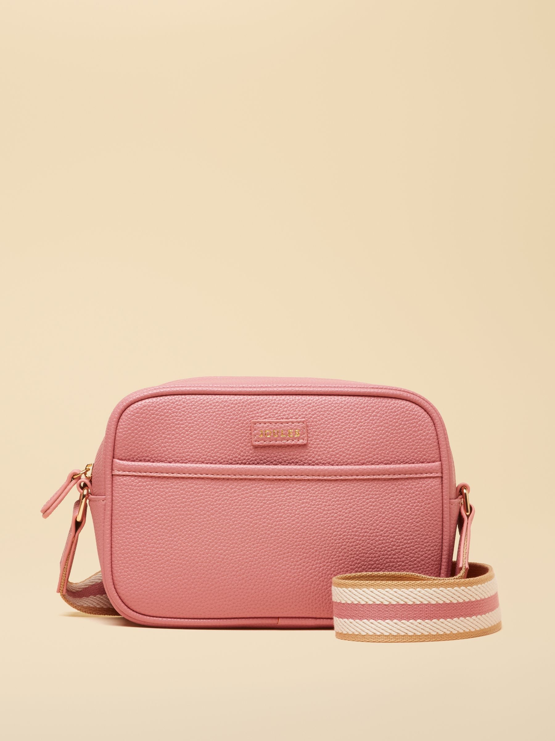 Joules Women's Trent Cross Body Bag With Adjustable Thick Strap Pink One