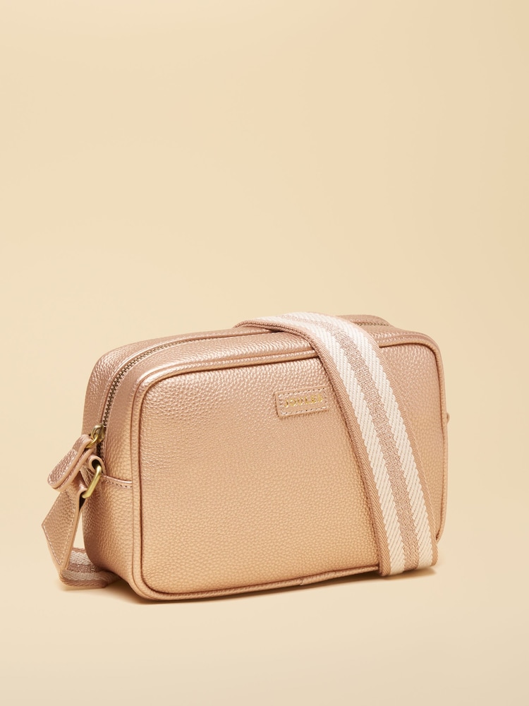 Joules Trent Rose Gold Adjustable Cross Body Bag - Image 2 of 5 Joules Trent Rose Gold Adjustable Cross Body Bag - Image 2 of 5