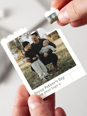 Special Memory Fathers Day Photo Building Block Print by No Ordinary Gift - Image 1 of 2