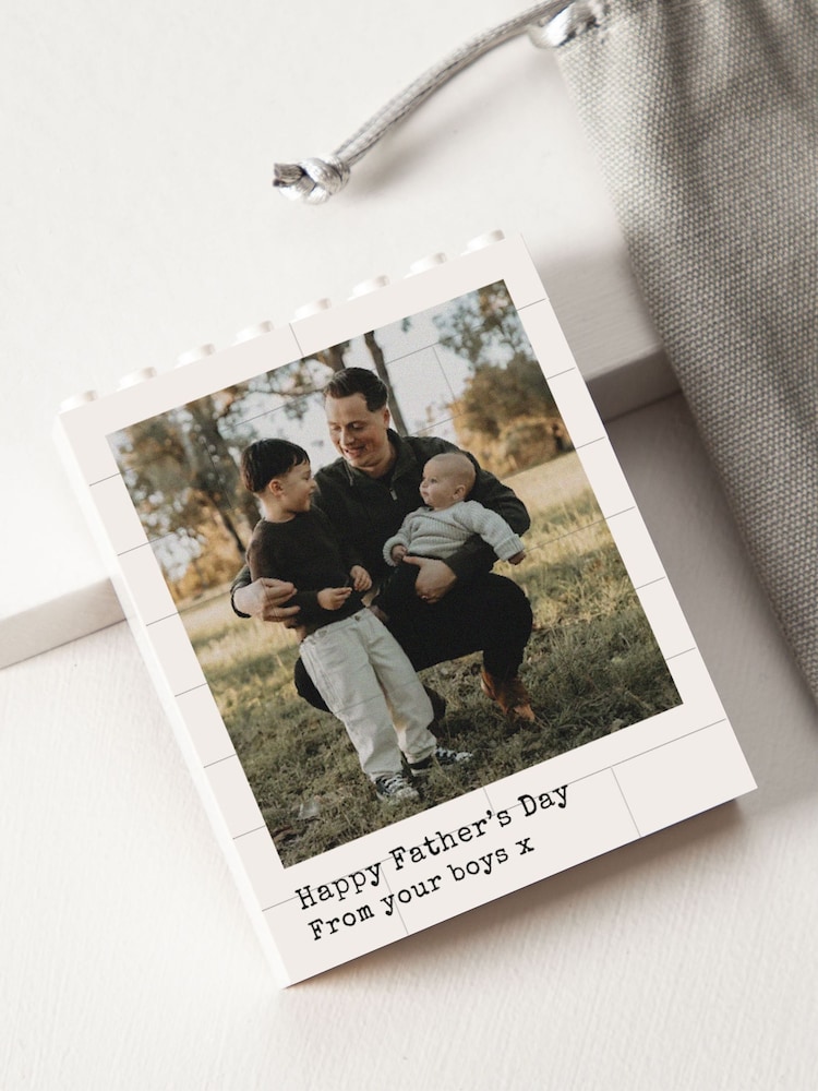 Special Memory Fathers Day Photo Building Block Print by No Ordinary Gift - Image 2 of 2