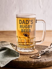 Personalised Dads Sport Beer Glass by No Ordinary Gift - Image 1 of 2