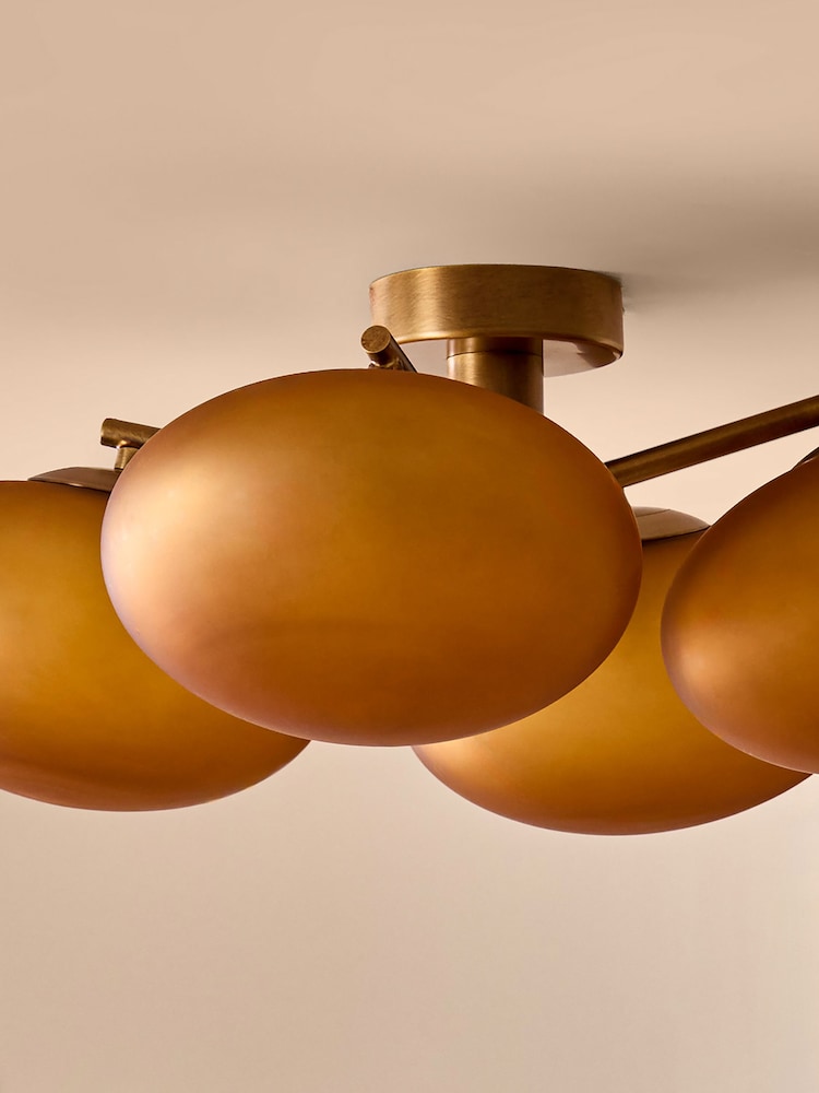 MADE.COM Amber Orange Spare Glass For Caleb Lighting Accessories - Image 1 of 1