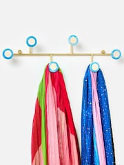 Oliver Bonas Blue Resin & Bone Wall Storage Hooks - Image 1 of 6