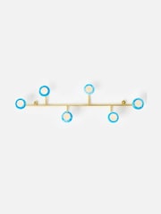 Oliver Bonas Blue Resin & Bone Wall Storage Hooks - Image 2 of 6