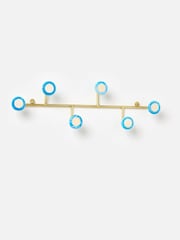 Oliver Bonas Blue Resin & Bone Wall Storage Hooks - Image 6 of 6