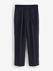 Navy Blue Wide Leg Tailored Trousers - Image 1 of 3