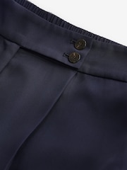 Navy Blue Wide Leg Tailored Trousers - Image 3 of 3
