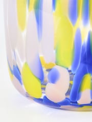 Oliver Bonas Multi Alia Speckled Glass Vase - Image 4 of 6