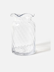 Oliver Bonas Clear Lucie Wavy Glass Vase - Image 1 of 6