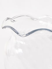 Oliver Bonas Clear Lucie Wavy Glass Vase - Image 3 of 6