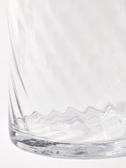 Oliver Bonas Clear Lucie Wavy Glass Vase - Image 5 of 6