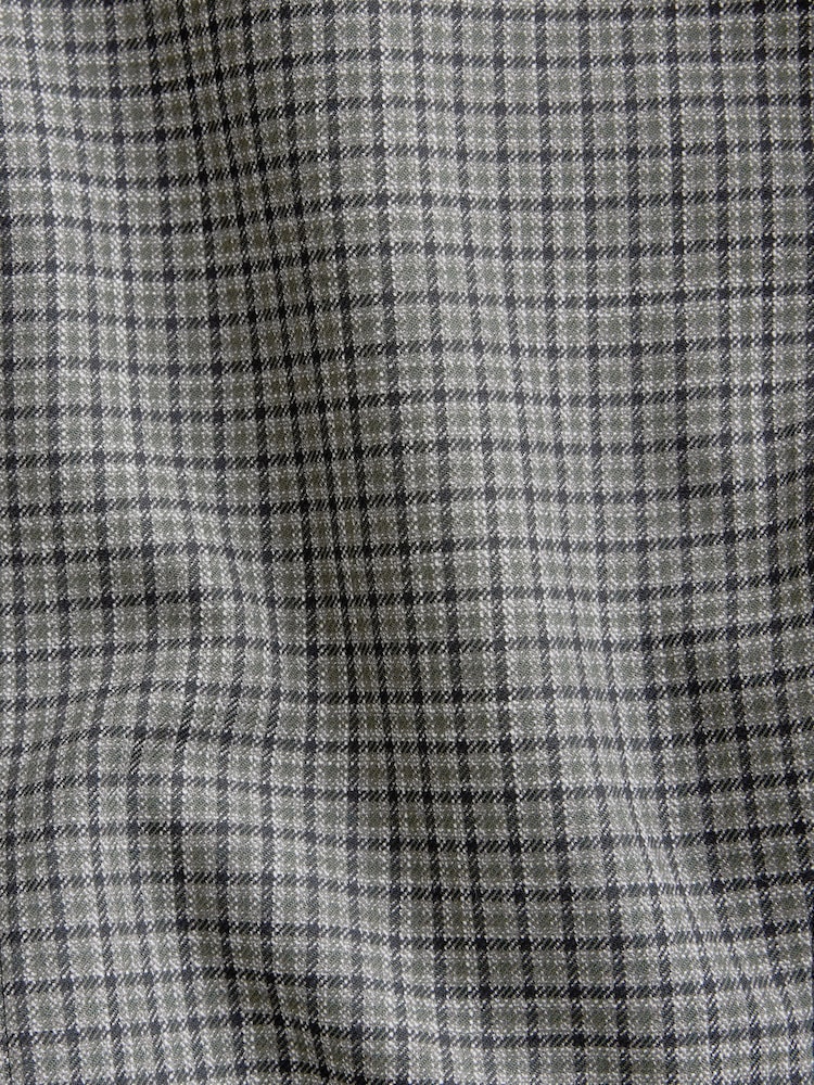 أخضر - Check Sculpted Tailored Single Breasted Blazer - صورة 2 من 6 أخضر - Check Sculpted Tailored Single Breasted Blazer - صورة 2 من 6