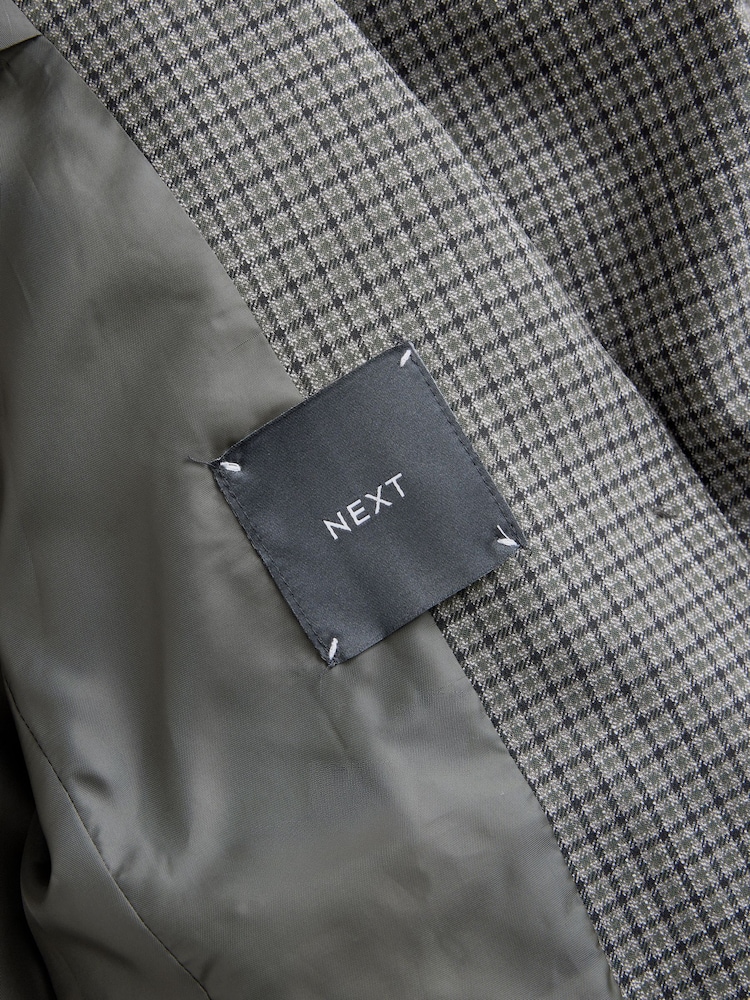 أخضر - Check Sculpted Tailored Single Breasted Blazer - صورة 6 من 6 أخضر - Check Sculpted Tailored Single Breasted Blazer - صورة 6 من 6