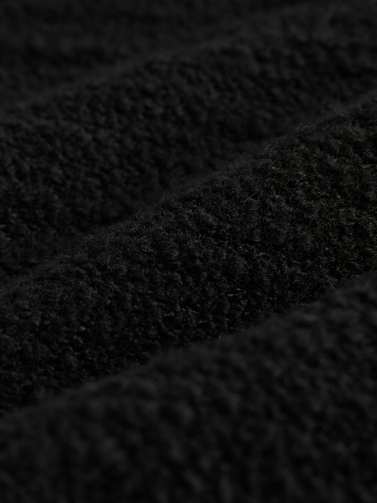 Black Boucle Shacket - Image 7 of 7 Black Boucle Shacket - Image 7 of 7